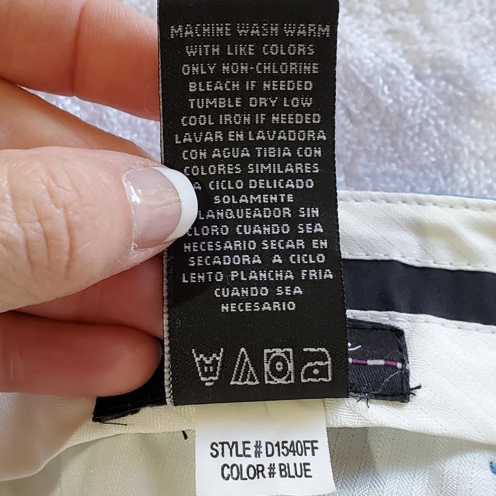 ALAN FLUSSER GOLF Blue Men's Pants, 38W x 32L - Picture 5 of 7